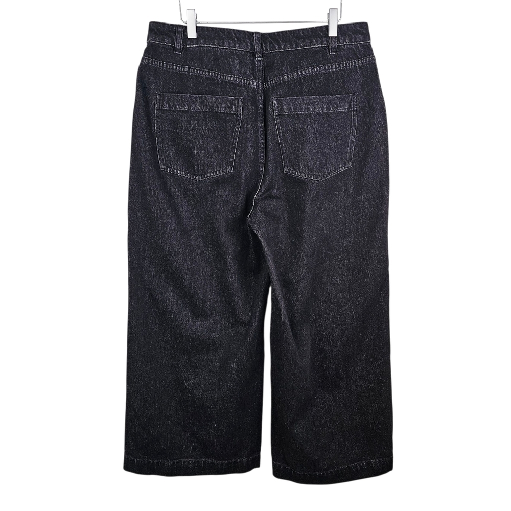 Vince Cotton Utility Crop Wide Leg Jeans NWT - Picture 4 of 15